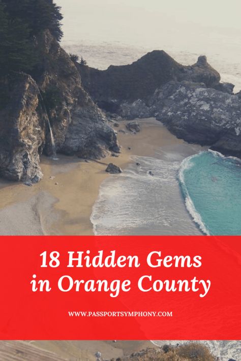 There are a lot of hidden gems in Orange County that are just as worth-visiting as the main attractions! Here are some unusual things to do in Orange County Orange County Beaches, Pacific Coast Road Trip, Underwater Park, Victoria Beach, California Nature, Mexico Travel Guides, Hidden Places, Usa Travel Guide, Orange County California