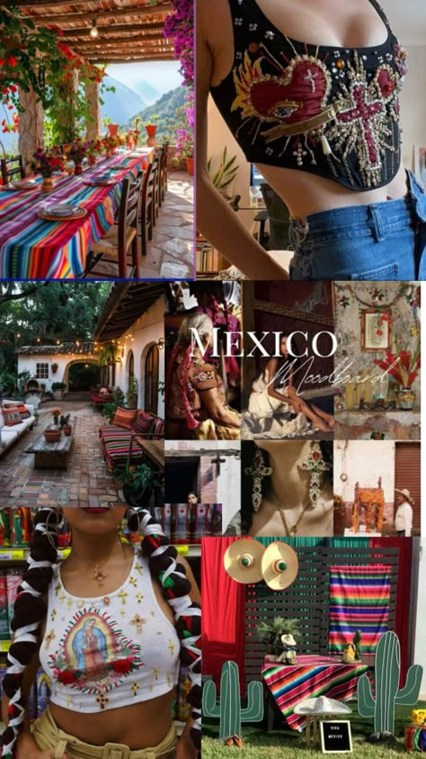 Mexican party fiesta mexicana moderna Mexican culture Mexican Vision Board Ideas, Mexican Royalty Aesthetic, Latin Culture Aesthetic, Mexican Vibes Aesthetic, Rocky Point Mexico Outfits, Rich Mexican Aesthetic, Dark Mexican Aesthetic, Mexican Spirituality, Hispanic Culture Aesthetic