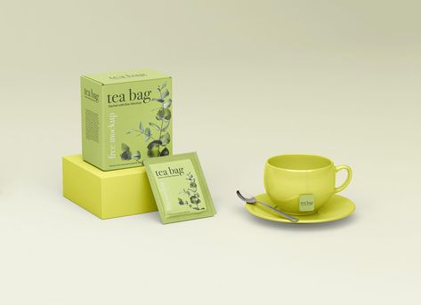 Free Tea Bag Sachet With Packaging Box Mockup PSD - Good Mockups Candle Box Packaging, Tea History, Free Packaging Mockup, Green Tea Cups, Free Tea, Tea Brands, Bag Mockup, Free Coffee, Box Mockup