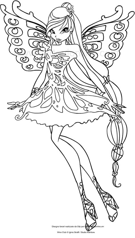 Winx Drawing, Girly Artwork, Distilling Alcohol, Disney Art Style, Kids Printable Coloring Pages, Love Coloring Pages, Fairy Coloring Pages, Fairy Tattoo, Painting Templates