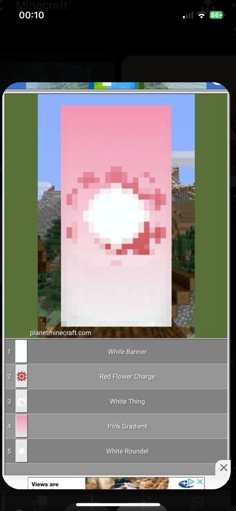 Pink Banner Ideas Minecraft, Banners Minecraft, Mc Banner, Minecraft Banner, Pink Banner, Minecraft Banner Designs, Minecraft Banners, Banner Designs, Life Hacks Websites