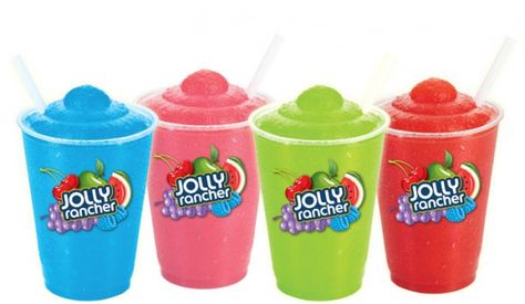 jolly rancher slushies Jolly Rancher Slushies, Jolly Rancher Slushy, Jolly Rancher Drink, Little Debbie Snack Cakes, Debbie Snacks, American Snacks, Popular Candy, Jolly Rancher, Grocery Foods