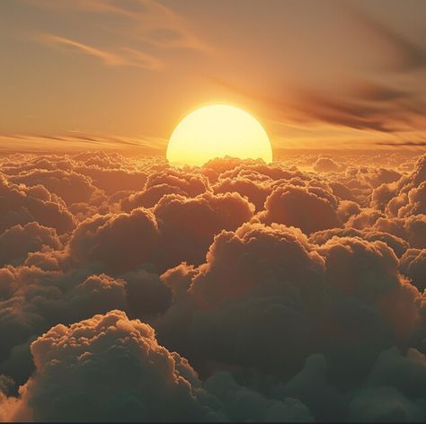 Clouds From Above, Dramatic Clouds, Pretty Landscapes, Above The Clouds, The Clouds, Sun, Art