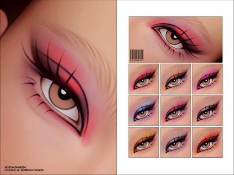 The Sims Resource - Eyeshadow N296 Y2k Makeup, Makeup Cc, Sims 4 Cc Makeup, Sims 4 Body Mods, Sims 4 Mods Clothes, Makeup Tattoos, Sims 1, Sims 4 Cc Finds, Sims 4 Cc