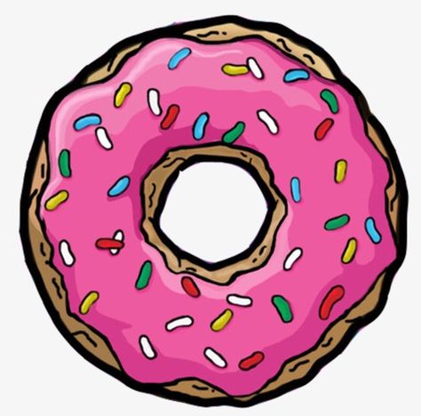 OS desenhos animados,Desenhos de comida,Bolo de aniversário, bolo Simpsons Donut, Netball Dresses, Tumblr Png, Overlays Tumblr, Pink Donut, Tumblr Stickers, Pink Donuts, Overlays Transparent, Abba