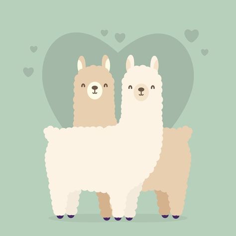 Alpaca Cartoon, Alpaca Drawing, Llama Drawing, Cartoon Llama, San Valentin Vector, Cute Alpaca, Cute Llama, Hand Drawn Lettering, Hand Drawn Vector Illustrations