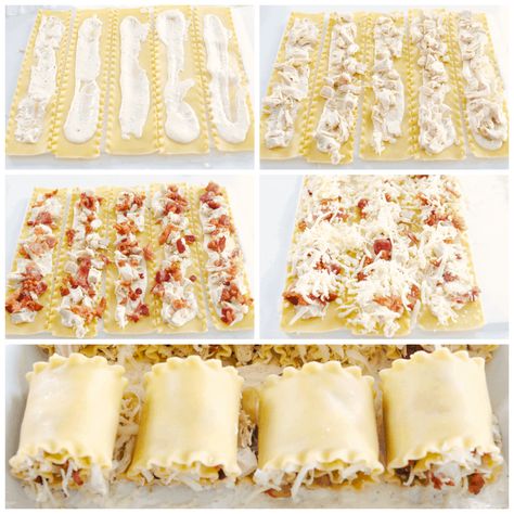 Chicken Bacon Ranch Lasagna Roll Ups, Chicken Roll Ups Lasagna Noodles, Chicken And Bacon Lasagne, Alfredo Roll Ups Chicken, Chicken Alfredo Rollups, Chicken Bacon Alfredo Lasagna, Chicken Pasta Roll Ups, Chicken Bacon Alfredo Roll Ups, Chicken Bacon Lasagna