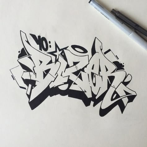 Bizer Graffiti Blackbook, Graffiti Alphabet Wildstyle, Sketch Graffiti, Graffiti Art Letters, Graffiti Wildstyle, Graffiti Pictures, Graffiti Piece, Graffiti Tattoo, Graffiti Words