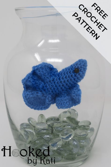 Betta Fish in a Jar| Free Crochet Pattern | Hooked by Kati Crochet Gifts For Teachers, Crochet Teacher Gifts, Crochet Fish Patterns, Crochet Fish, Fish Pattern, Fish Patterns, Great Teacher Gifts, Yarn Projects, Gifts For Teachers