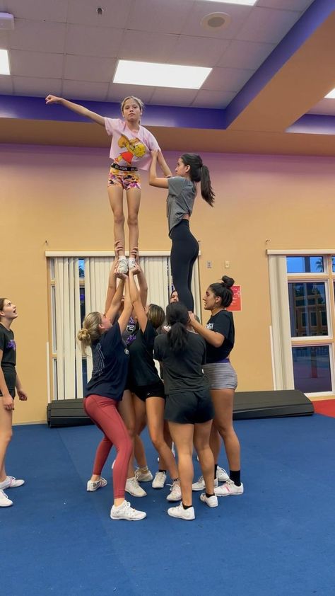 Inversion [Video] in 2022 | Cheer stunts, Cheer poses, Cheer workouts Small Cheer Pyramids, Simple Cheer Pyramids, Middle School Cheer Pyramids, Stunt Transitions Cheer, Cheer Prymids, Two Stunt Group Pyramids, Easy Cheer Pyramids, Easy Stunts For Beginners, Level 2 Cheer Stunts