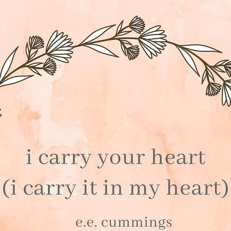 A Rainbow From Onyx 🌈 on Instagram: "“i carry your heart with me (i carry it in]” is a poem by e.e. cummings. ⁣
•⁣
While the poem is often interpreted to be about a lover, it can also be about the relationship between a parent and their child. ⁣
•⁣
“i carry your heart(i carry it in my heart)”" I Carry Your Heart Poem, I Carry Your Heart, Carry On, Onyx, Parenting, Rainbow, Canning, Instagram