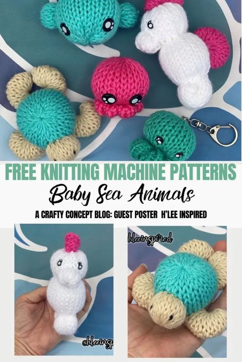 Circle Knitting Machine Projects, Loom Knit Plushies, Knitting Machine Animal Patterns, Addi Patterns Free, Loops And Threads Knitting Machine Patterns, Knitting Machine Amigurumi, 32 Pin Knitting Machine Patterns, Loom Knit Toys, 48 Knitting Machine Patterns