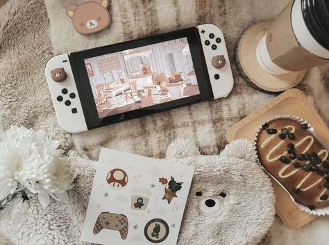 Aesthetic Switch, Cozy Switch, Cozy Hobbies, Nintendo Aesthetic, Switch Aesthetic, Ipad Setup, Nintendo Lite, Gaming Aesthetic, Cozy Gamer