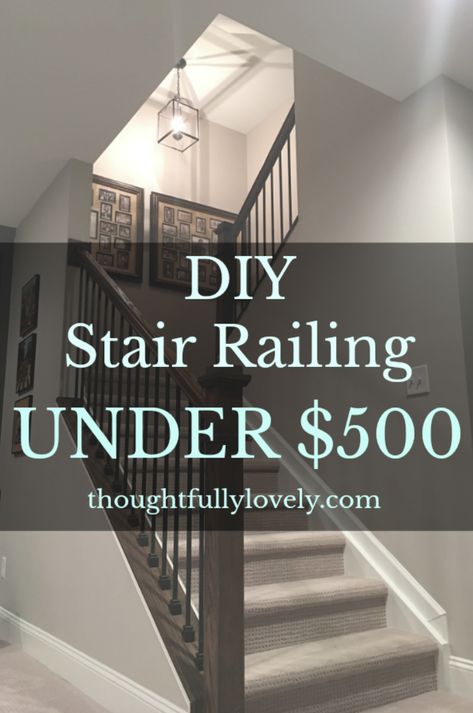 Banister Remodel, Indoor Stair Railing, Stairs Makeover Design, Stairs Diy, Diy Stairs Makeover, Stair Railing Makeover, Diy Stair Railing, Stairs Makeover Ideas, Indoor Railing