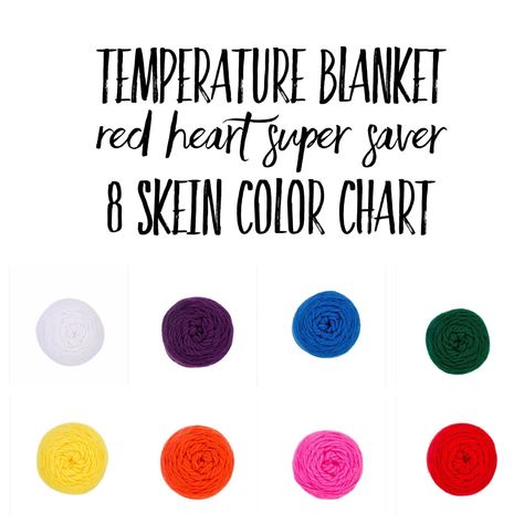 Temperature Blankets – Manda's Crafty Corner Temperature Blanket Colors, Temperature Crochet, Crochet Nerd, Crochet Temperature Blanket, Temperature Afghan, Blanket Colors, Red Heart Super Saver Yarn, Temperature Blanket, Dark Orchid