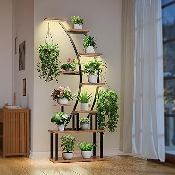 Amazon.com: BACEKOLL Metal Plant Shelf, Tall Plant Stand Indoor, Tall Plant Stand, Indoor Plant Shelves, Moon Plant, Plant Rack, Tall Plant, Tall Plant Stands, Corner Plant