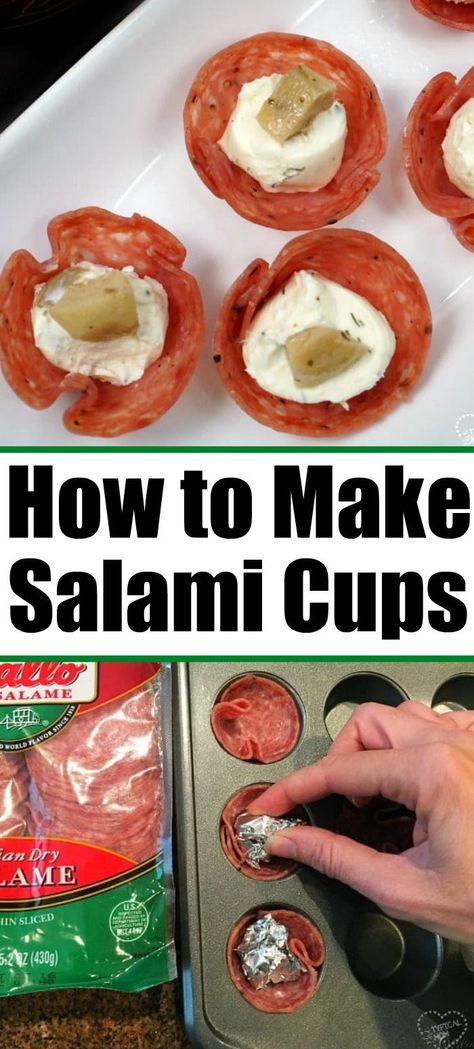 Salami cups are the best! Best bite size cream cheese and artichoke appetizer with salami used as a little cup. You've got to bake these and serve them at your next Super Bowl party or just because friends are coming over. #salamicups #salami  #appetizer #creamcheese #artichoke #fingerfood #superbowl Salami Cups Appetizers, Salami Appetizers, Salami Cups, Salami Appetizer, September Recipes, Artichoke Appetizer, Salami Recipes, Best Holiday Appetizers, Healty Dinner