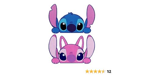 Amazon.com - Funtaku - 2pc Stitch & Angel Peeking Cute Vinyl Decal Sticker for Car/Window/Computer (6.5" x 4.2") - Alien Angel, Sticker For Car, Stitch And Angel, Waterproof Car, Small Business Branding, Car Cartoon, Star Stickers, Car Window, Car Stickers