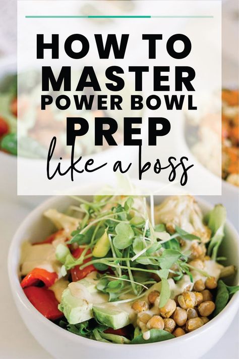 Power Bowl Meal Prep, Power Bowls Lunch, Bowl Meal Prep, Lunch Bowl Recipe, Meal Prep Tips, Quick Meal Prep, Power Bowl, Power Bowls, Dinner At Home