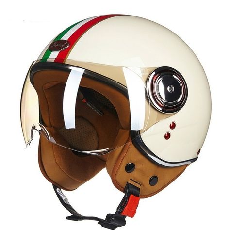 Vespa HELMET | Wish Vespa Helmet, Open Face Motorcycle Helmets, Motorcycle Helmets Half, Retro Helmet, Scooter Helmet, Vintage Helmet, Motos Vintage, Bmw Classic Cars, Vespa Gts