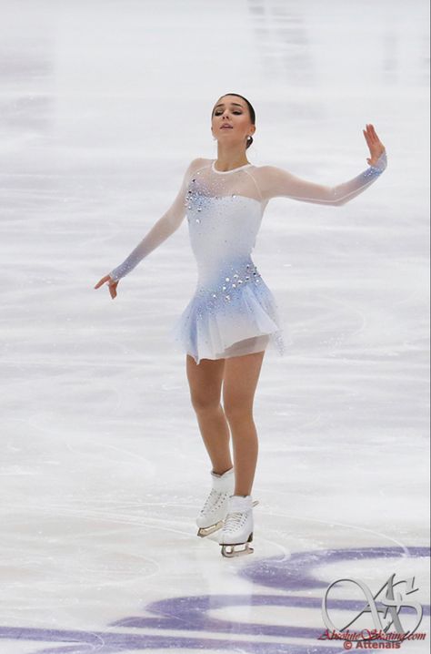 Ice Skating Outfit White, White Skating Dress, Blue And White Figure Skating Dress, Light Pink Figure Skating Dress, Figure Skating Dresses White, Figure Skating Dresses Beautiful, White Ice Skating Dress, Blue Figure Skating Dress, White Figure Skating Dress