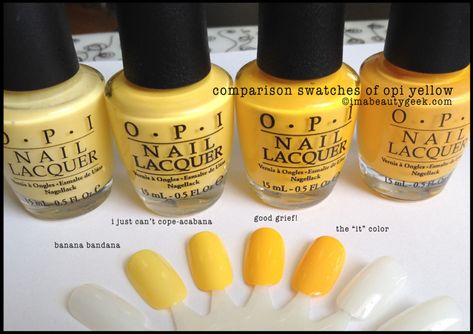 Opi Yellow, American Nails, Yellow Nail Art, Yellow Nails Design, Yellow Nail, Halloween 2014, Opi Nail Polish, Popular Nails, Halloween Nail Art