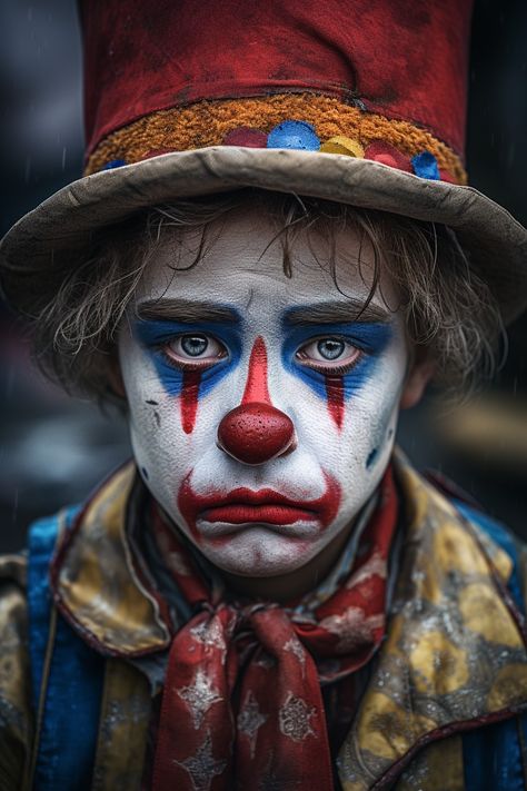 Clown Portrait, Scary Circus, Circus Photography, Evil Clown Tattoos, Clown Face Paint, Famous Clowns, Clown Images, Circus Clowns, Horror Clown