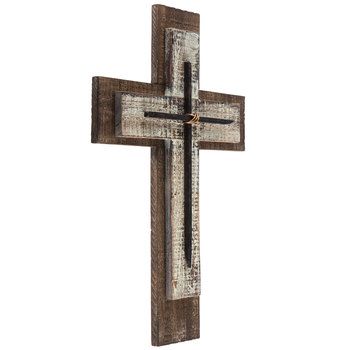 Mirrors & Wall Decor - Home Decor & Frames | Hobby Lobby Cross For Grave Site, Decorated Crosses, Memorial Cross, Board Crafts, Wood Wall Cross, Rustic Cross, Office Details, Cross Crafts, Cross Wall