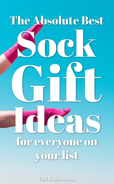 These sock gift ideas are the perfect unique gift for everyone on your list!  Socks are always a fun gift to get and they work for everyone! Sock Basket Gift, Stuffed Socks Gift Exchange Ideas, Sock Sayings For Gifts, You’ve Been Socked Gift Ideas, Gifting Socks Ideas, Stuffed Socks Gift Exchange, Fuzzy Socks Christmas Gift Ideas, Socks Gift Wrapping Ideas, Cozy Socks Gift Ideas