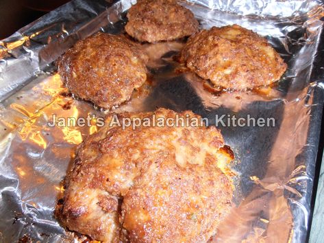 Pork Patties Recipes, Ground Pork Patties, Appalachian Kitchen, Pork Patties, House Seasoning, Italian Bread, Recipe Blog, Fall Treats, Oyster Sauce