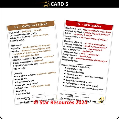 🚑Patient History / ePRF Cards Our new Patient History ID Badge Cards contain a wealth of condition-specific prompts to help you ascertain and clarify patient medical histories. Each card has been carefully designed to cover a range of common presenting conditions and to help focus questioning and patient assessment. They are also a great prompt when completing the Electronic Patient Care Reporting (ePCR) paperwork, which can be a daunting task at times. Available now through our Etsy, eBay ... Patient Assessment, History Taking, Altered Images, Bank Credit Cards, Chest Pain, Plastic Card, Medical History, Neurology, Medical Students