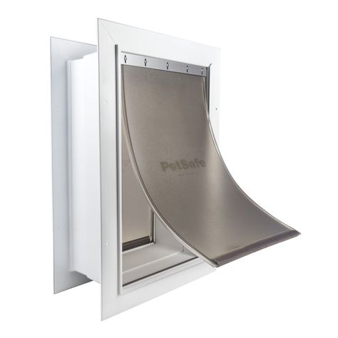 Wall Entry Pet Door™ by PetSafe - GRP-NEW-WALL Large Dog Door, Wall Insert, Types Of Siding, Pet Doors, Pet Door, Crafts Gifts, Dog Door, Media Wall, Wall Installation