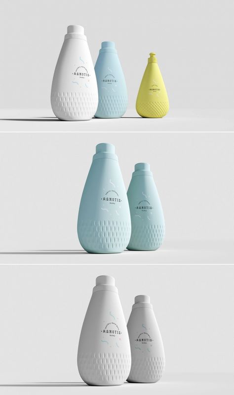 We Are All About The Texture of this Baby Care Line | Dieline Baby Packaging Design, Texture Packaging, Textured Packaging, Detergent Design, Texture Product, Baby Care Products, Bottle Designs, Baby Dolphins, Baby Products Packaging