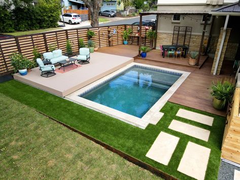 Tiny Pool, Small Pools Backyard, Mini Swimming Pool, Small Inground Pool, Pools For Small Yards, Loft Apartments, Pools Backyard Inground, Small Swimming Pools, Mini Pool