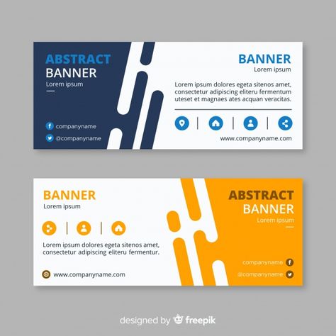 Abstract business banners | Free Vector #Freepik #vector #freebanner #freebusiness #freeabstract #freedesign Landscape Banner Design, Business Banner Design, Horizontal Layout Design, Banner Designs, Graphic Design Banner, Banner Template Design Creative, Behance Banner Design, Horizontal Banner Design Layout, Banner Design Horizontal