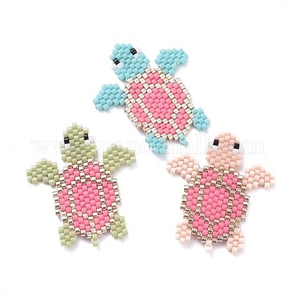 Brick Stitch Animals, Seed Bead Animals Patterns, Bead Animals Patterns, Beaded Turtle, Miyuki Pattern, Miyuki Beads Pattern, Seed Bead Projects, Pony Bead Crafts, Seed Bead Pattern