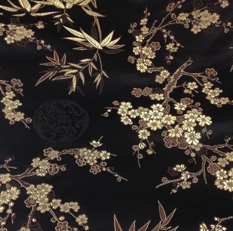 Black Chinoiserie, Themed Restaurant, Chinese Embroidery, Floral Image, China Patterns, Japan Art, Taos, Gold Floral, Design Inspo