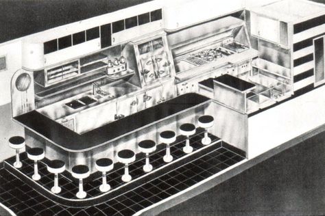 Diner Architecture, Diner Layout, Restaurant Layout, American Diner, Diner, Layout, Restaurant, Architecture, Quick Saves