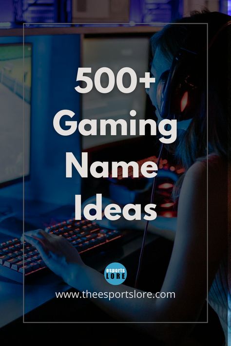 500+ unique and professional gaming names for your channel name and in game name. Gaming Business Ideas, Video Game Username Ideas, Ign For Ml Ideas Name, Gaming Channel Names Ideas, Gamer Names Ideas, Gaming Channel Names, Funny Gamer Names, Gamertag Name Ideas, Video Game Character Names