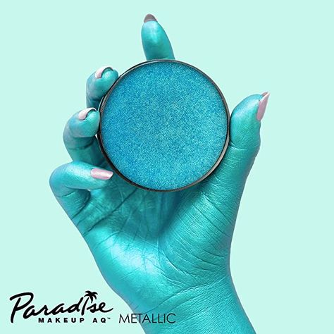 Amazon.com : Mehron Makeup Paradise Makeup AQ Face & Body Paint (1.4 oz) (Metallic Blue) : Childrens Art Paints : Beauty & Personal Care Archon Venti, Costume Contact Lenses, Fall Makeup Trend, Skin Paint, Halloween Contact Lenses, Mehron Makeup, Liquid Hair, Special Fx Makeup, Fx Makeup