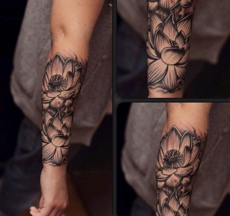 Lotus Tattoo Men, Tattoo Finder, Men Flower Tattoo, Cute Couple Tattoos, Flower Tattoo Back, Cool Forearm Tattoos, Flower Tattoo Arm, Forearm Tattoo Women, Flower Tattoo Sleeve