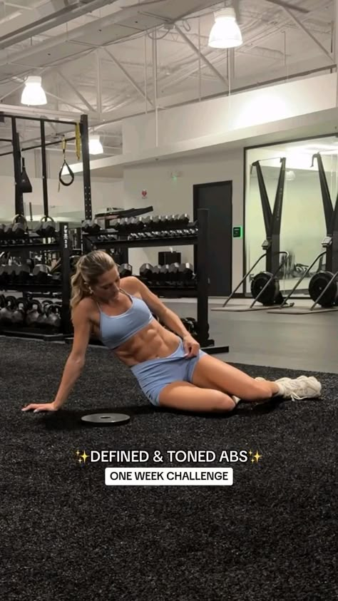 Define & toned ab workout 1 week challenge Using 5 pound plate • • • #coreworkout #abworkout #sixpack #fitnessmotivation #gymmotivation #workoutmotivation #workoutvideos #workoutvideo #athome #athomeworkout Fast Results Ab Workout, Best Effective Ab Workout, Ab Weight Workout Gym, 6 Pack Workout For Women, Abs Fast Workout, Daily Ab Workout 30 Day Challenge, Ab Work Outs In The Gym, Ab Workouts 6 Pack, Heavy Abs Workout