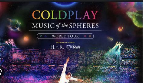 Coldplay Concert Tickets, Coldplay Show, Coldplay World Tour, Coldplay Tickets, Coldplay Tour, Music Of The Spheres, Coldplay Music, Coldplay Concert, Ticket Design