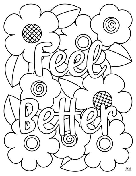 Choose from 15 unique get well soon coloring pages perfect for your little ones to color and give to a recovering loved one. FREE! Print from home! Get Well Soon Coloring Pages, Free Get Well Cards, Christmas Pictures To Print, Get Well Prayers, Pantone Color Book, Pikachu Coloring Page, Feel Better Soon, Rose Coloring Pages, Mindfulness Colouring