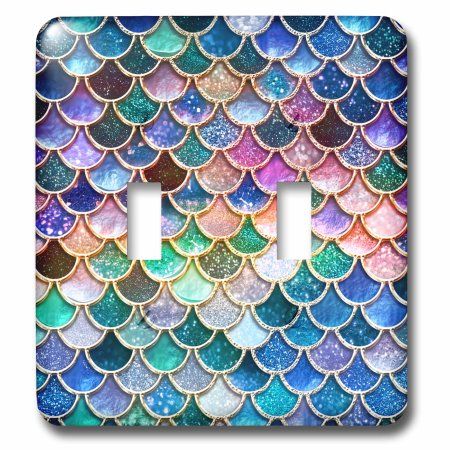 Glitter Light Switches, Little Mermaid Bathroom, Mermaid Room Decor, Mermaid Bathroom Decor, Aqua Mermaid, Mermaid Bathroom, Pink Luxury, Bedroom Decor Lights, Glitter Mermaid