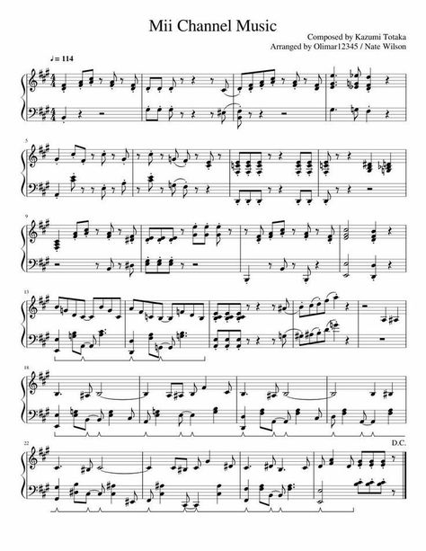 Mii Channel, Tenor Saxophone Sheet Music, Piano Songs Sheet Music, Trumpet Sheet Music, Trumpet Music, Clarinet Music, Clarinet Sheet Music, Jazz Sheet Music, Saxophone Music