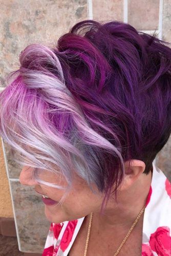 Highlights For Short Hair, Trendy Highlights, Wild Hair Color, Short Hair Highlights, Creative Hair Color, Hair Color Crazy, Bright Hair Colors, Colourful Hair, Short Sassy Hair