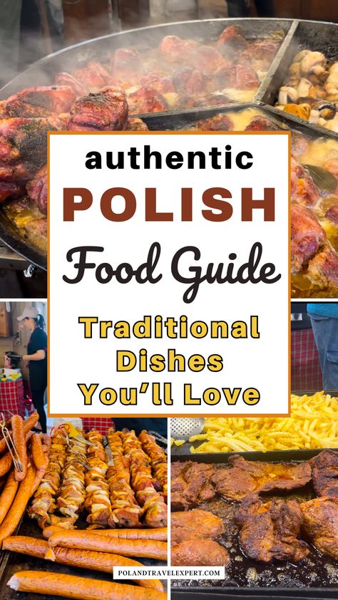 Taste the heart of Poland with these authentic traditional dishes. From pierogi to bigos, Polish food offers rich flavors and hearty recipes. Don’t miss out on trying Poland's classic traditional recipes and the aesthetics of authentic Polish meals. This guide will ensure you won't go hungry while enjoying the best Poland has to offer. Remember to pack your best fall or winter outfits and make the most of your Poland trip! Polish Meals, Polish Food Traditional, Hearty Recipes, Poland Food, Lithuanian Recipes, Food To Try, Polish Food, Traditional Dishes, Poland Travel