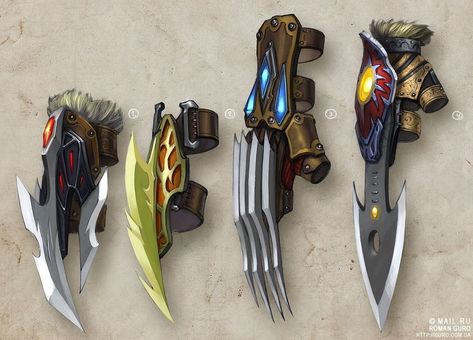 Claw weapons Cool Swords, Armor Concept, Game Design, Concept Art, Design, Art