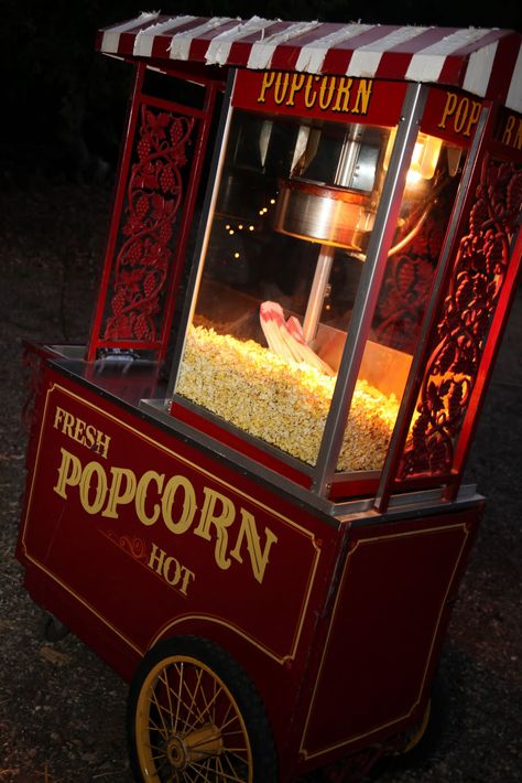 Vintage Popcorn Machine, Vintage Carts, Popcorn Stand, Popcorn Cart, Wedding Snacks, Popcorn Shop, Game Cafe, Popcorn Makers, The Muses